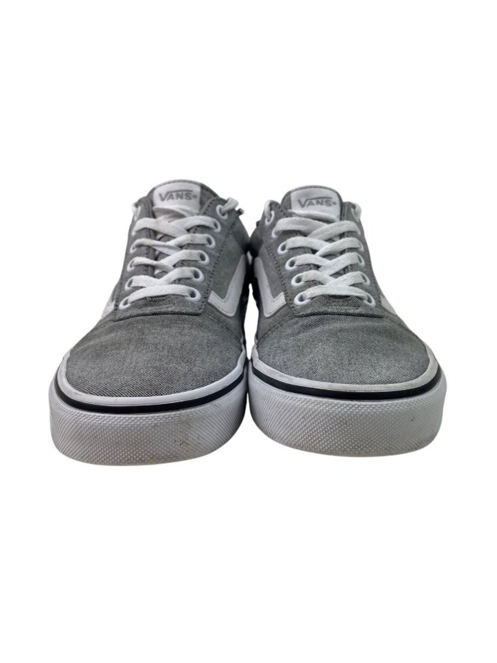 Vans Ward Low Top Sneakers Womens 7.5 Heather Gray White Skate Shoes 500714 - Picture 3 of 10